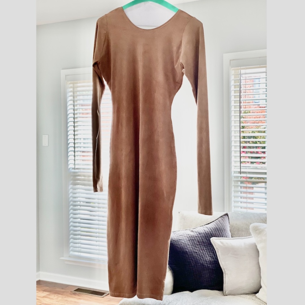 Long Sleeve BodyCon Midi Dress